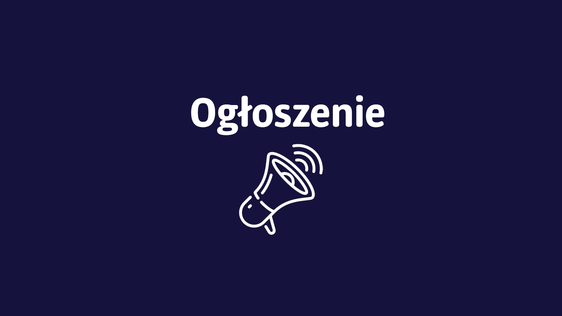 ogłoszenie