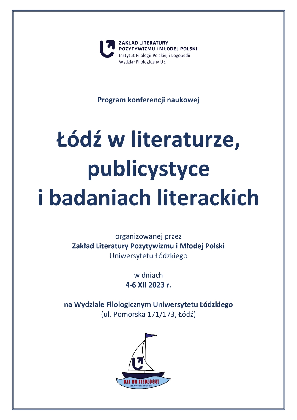 Plakat konferencji