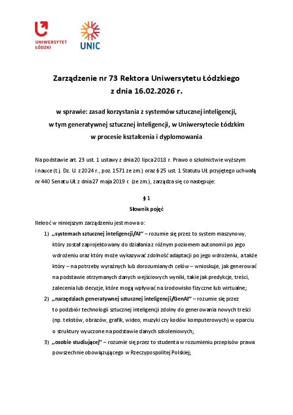 zarządzenie dokument