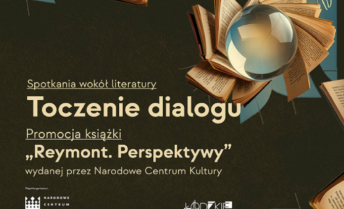plakat mówiący o spotkaniu wokół literatury